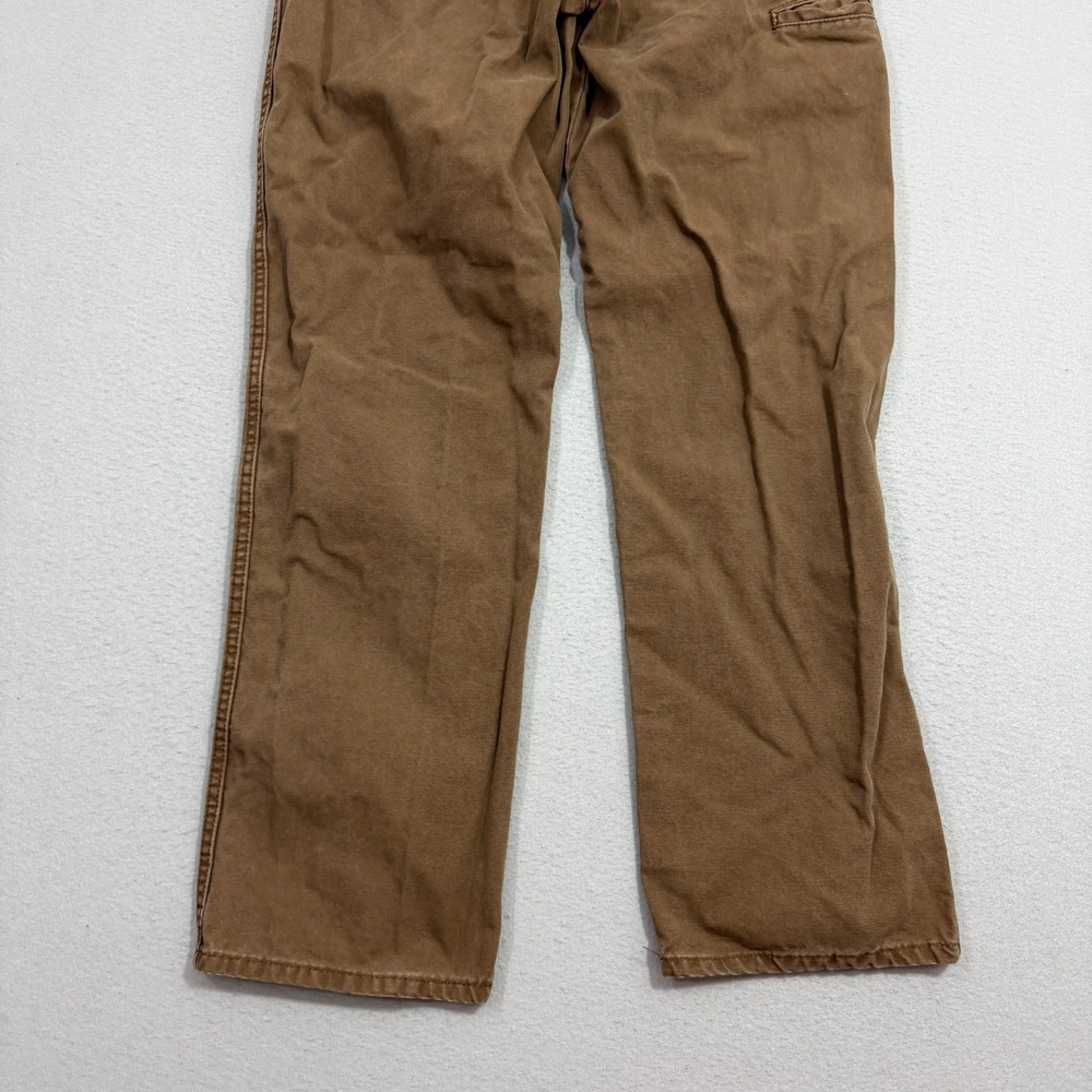 Vintage Dickies Pants 36x32 Brown Relaxed Fit Carpenter Workwear Canvas Work - Picture 6 of 10
